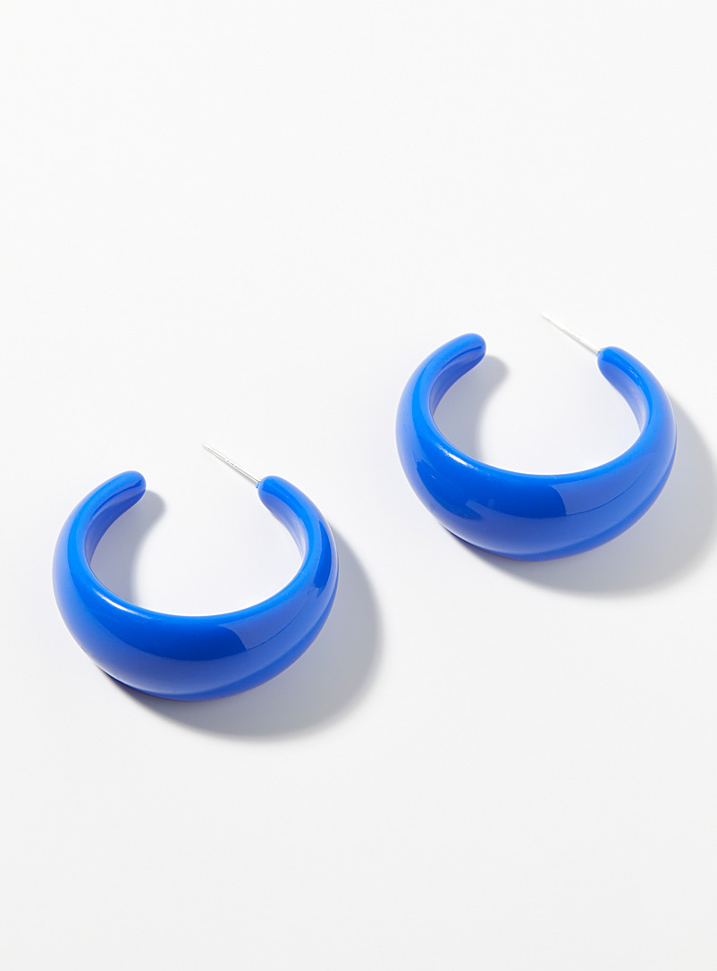 Large coloured acrylic hoops product image (primary)