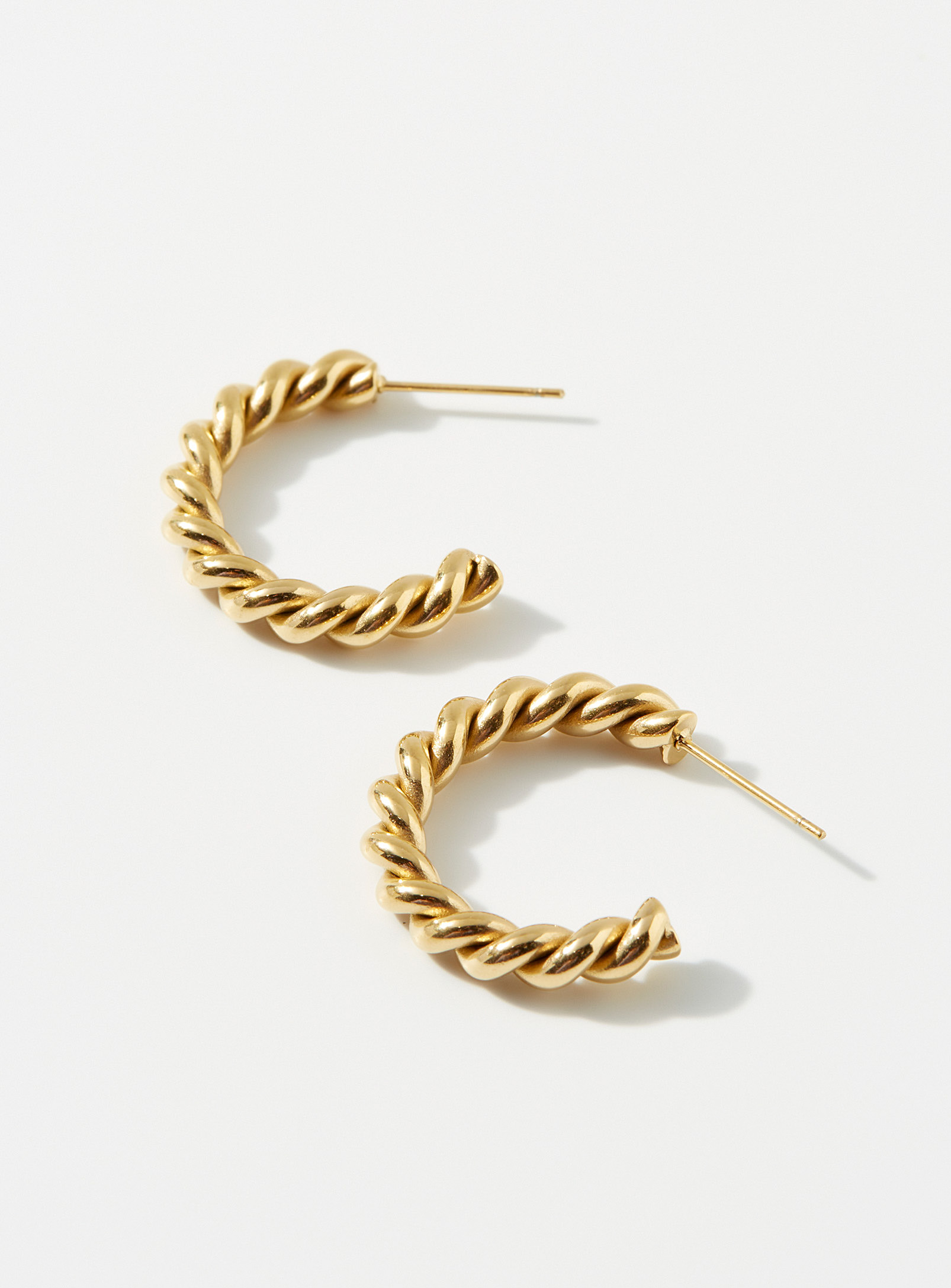 Simons - Women's Twisted Hoop Earrings