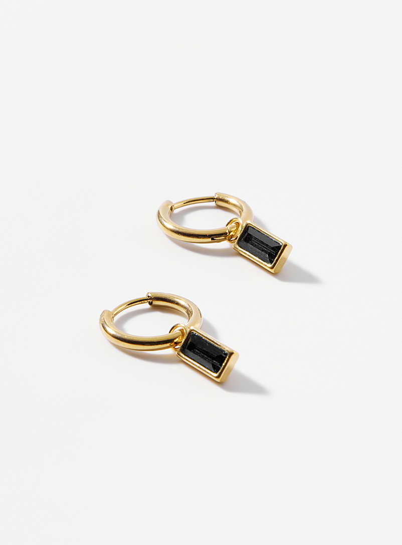 Rectangular-Stone Hoops