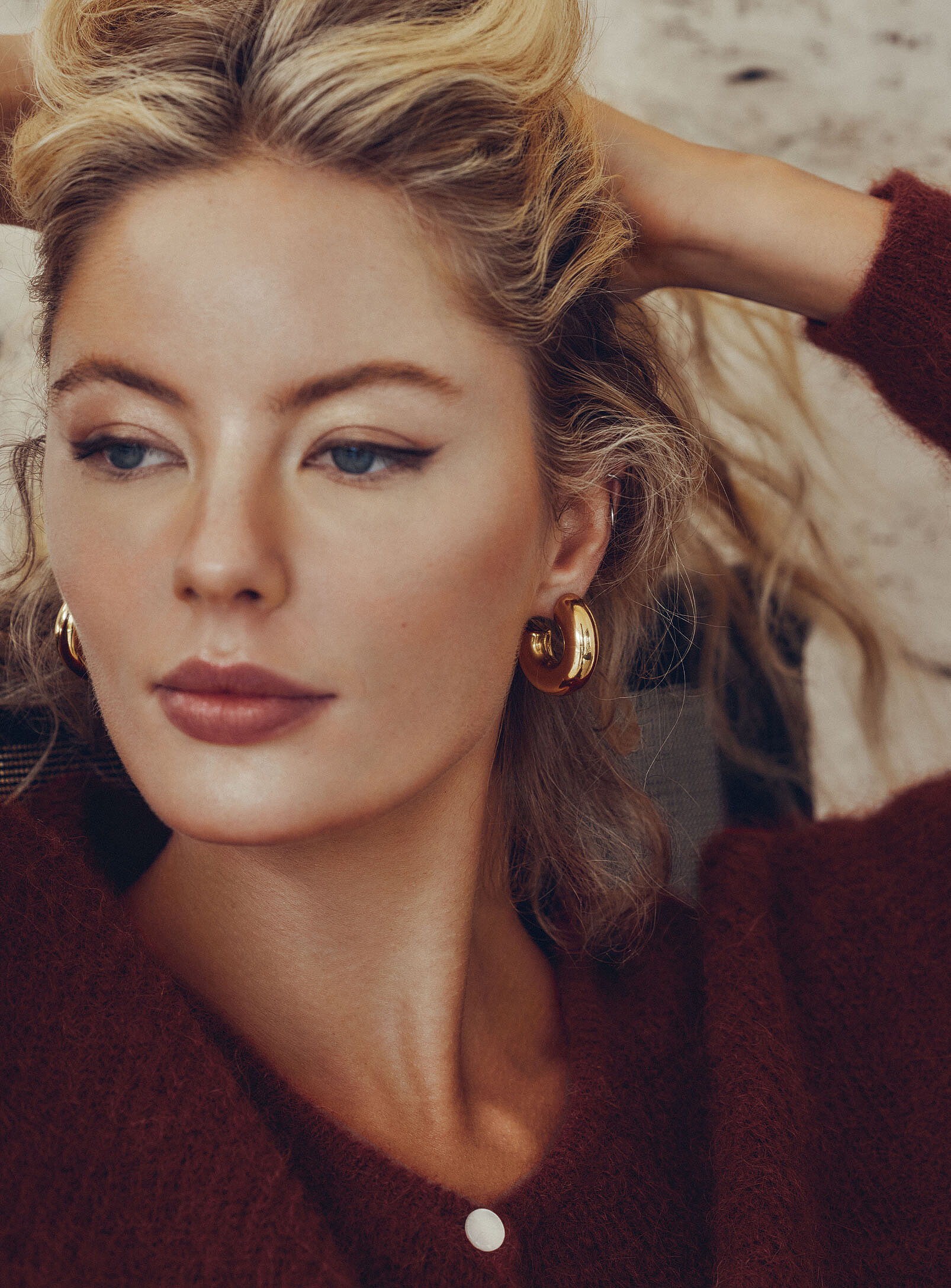 Simon's Solid Domed Earrings In Assorted