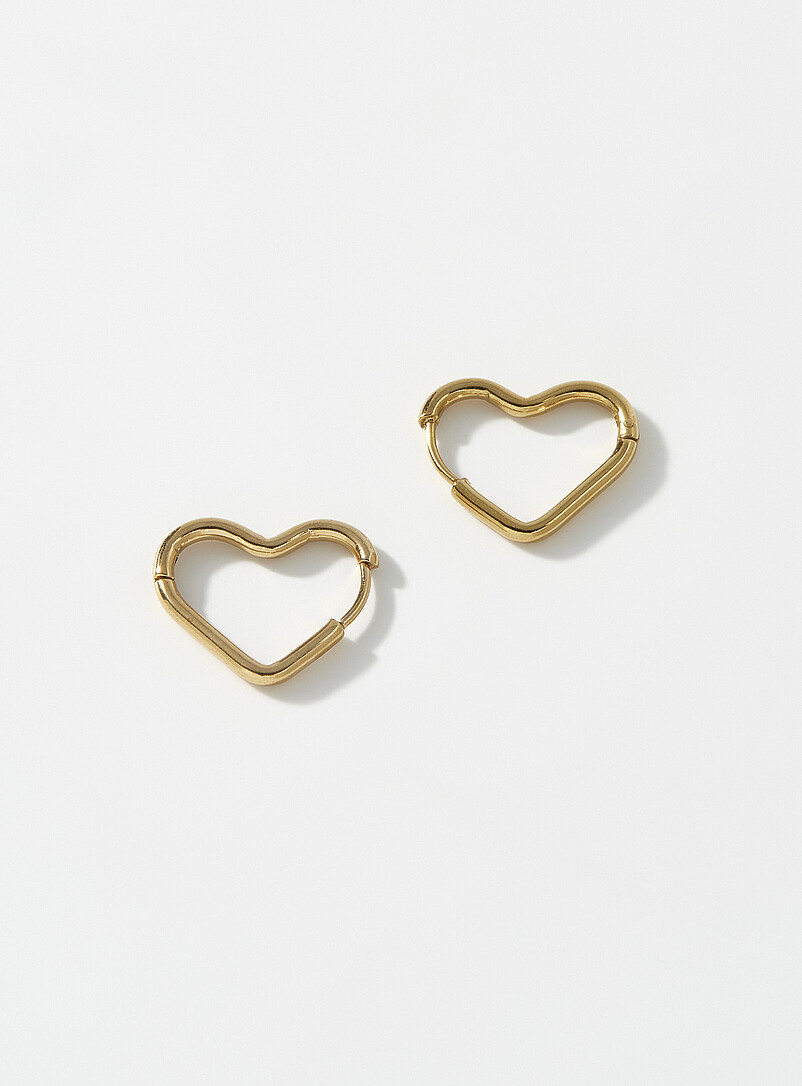 Heart silhouette earrings product image (primary)