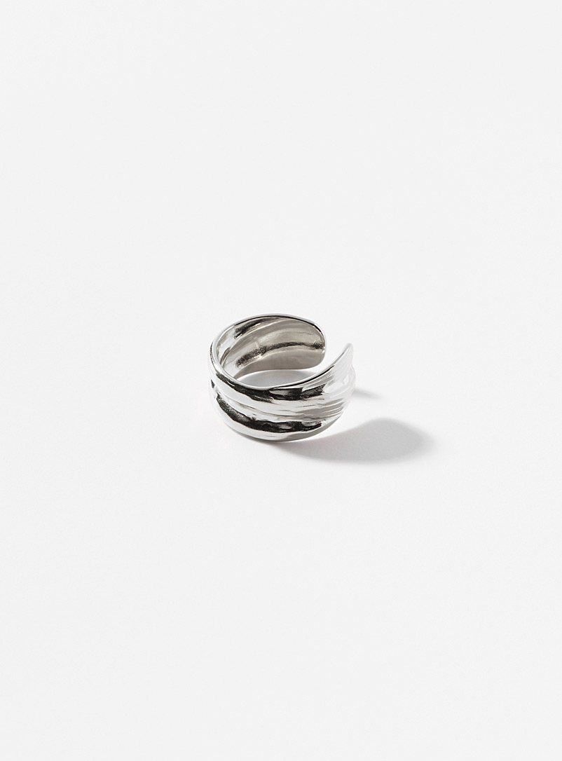 Hammered ear cuff product image (primary)