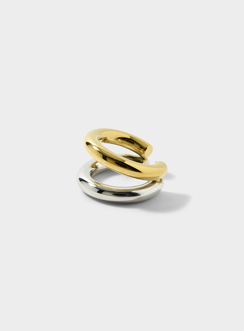 Two-tone openwork ear cuff product image (primary)