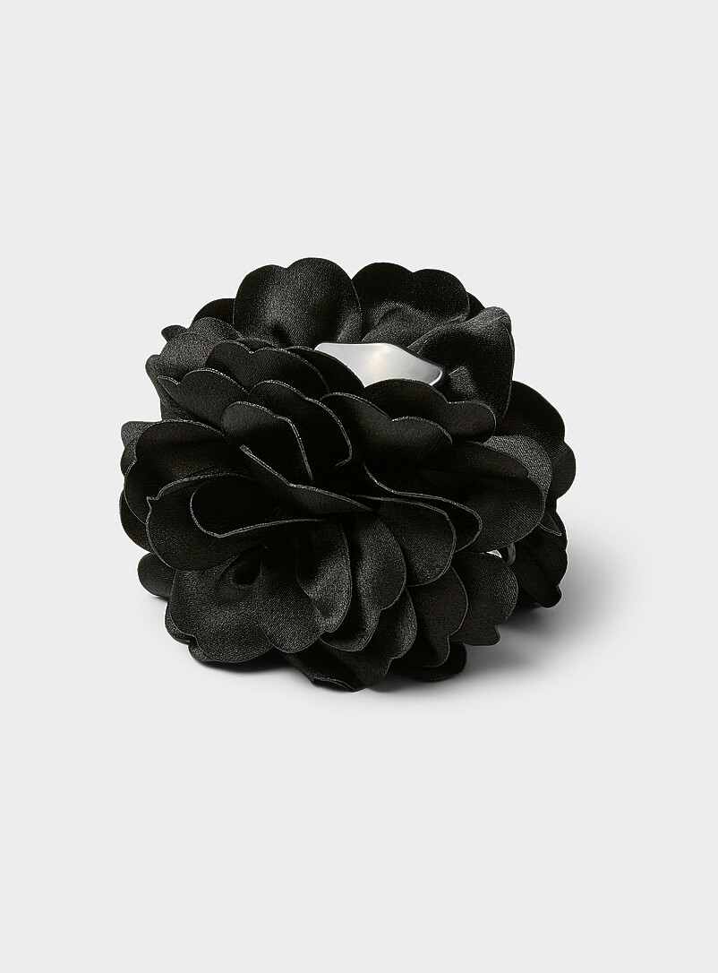 Silky Fabric Flower Clip