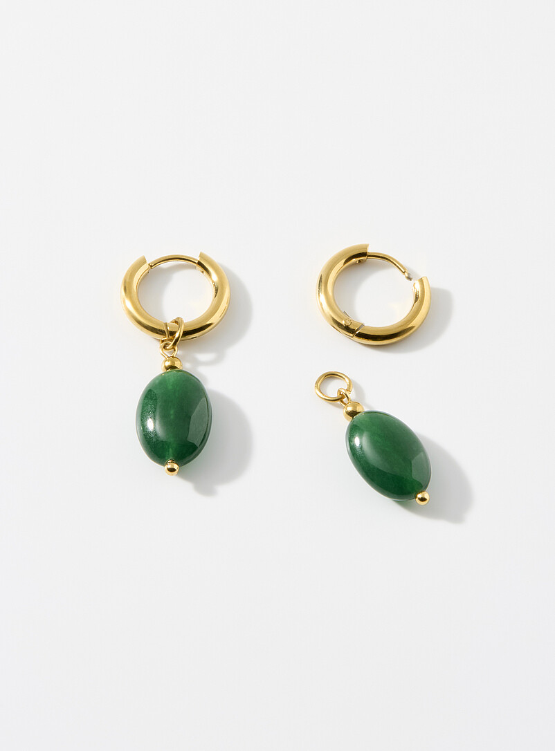 Natural gemstone earrings product image (primary)
