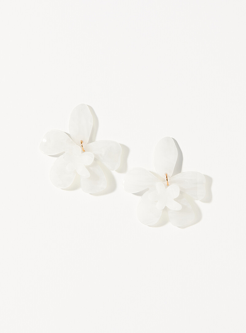 Large Double-Flower Earrings