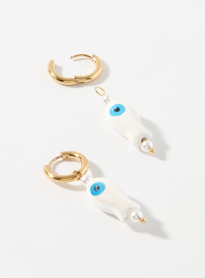 Evil eye fish hoops product image (primary)