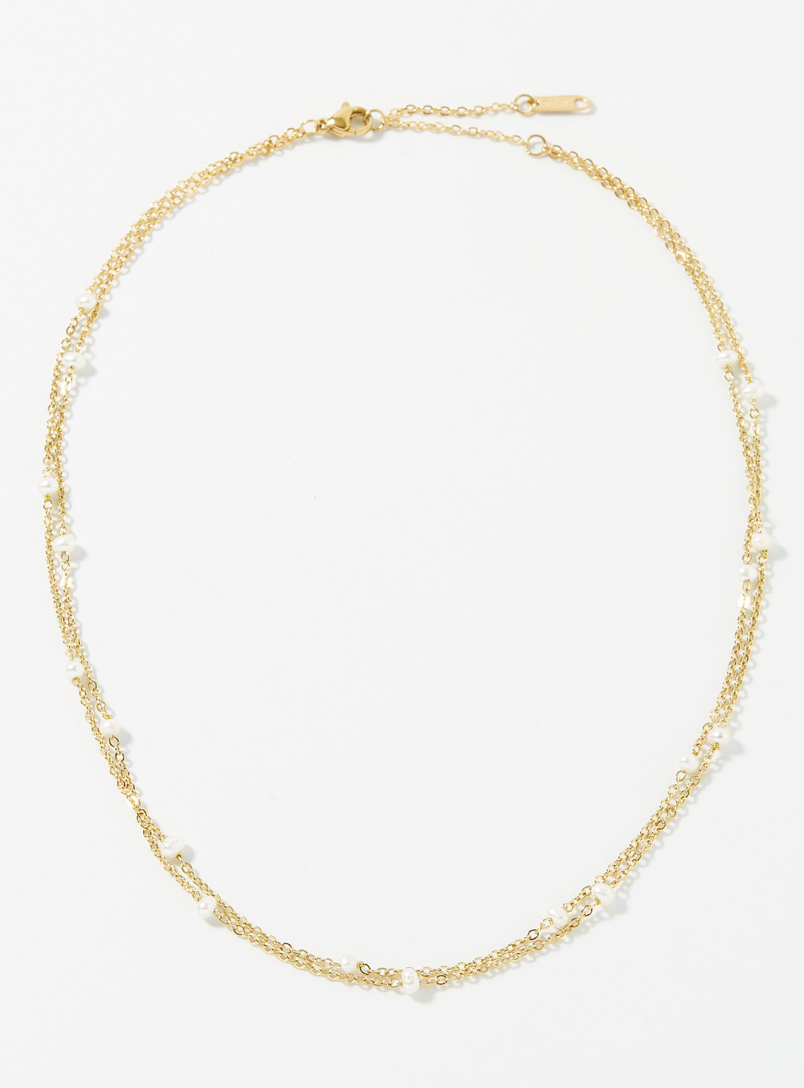 Simons - Women's Pearly bead double chain