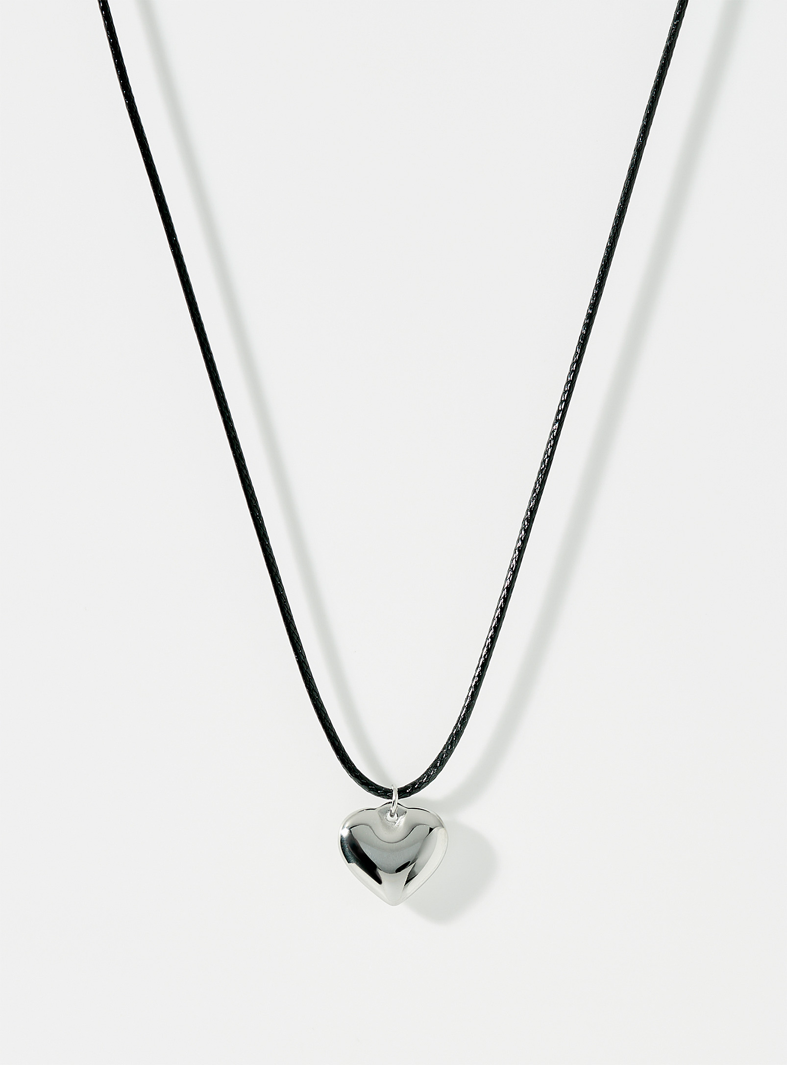 Simons - Women's Small heart cord necklace