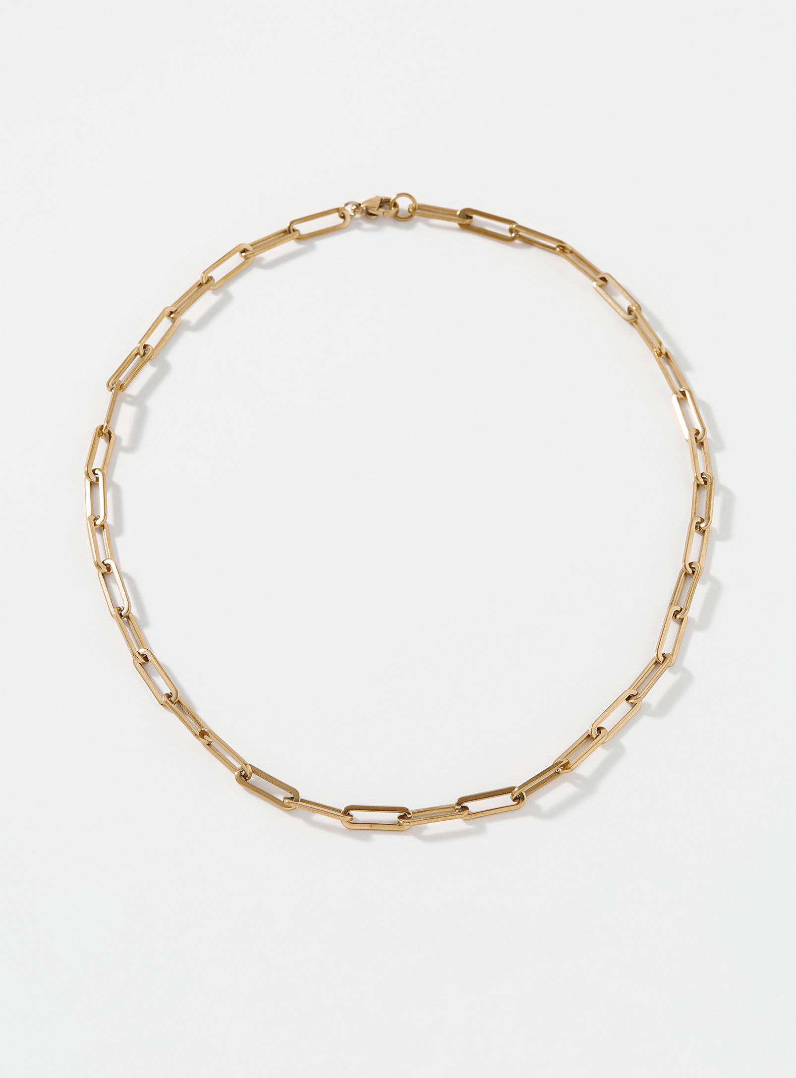 Simons - Women's Golden paperclip chain