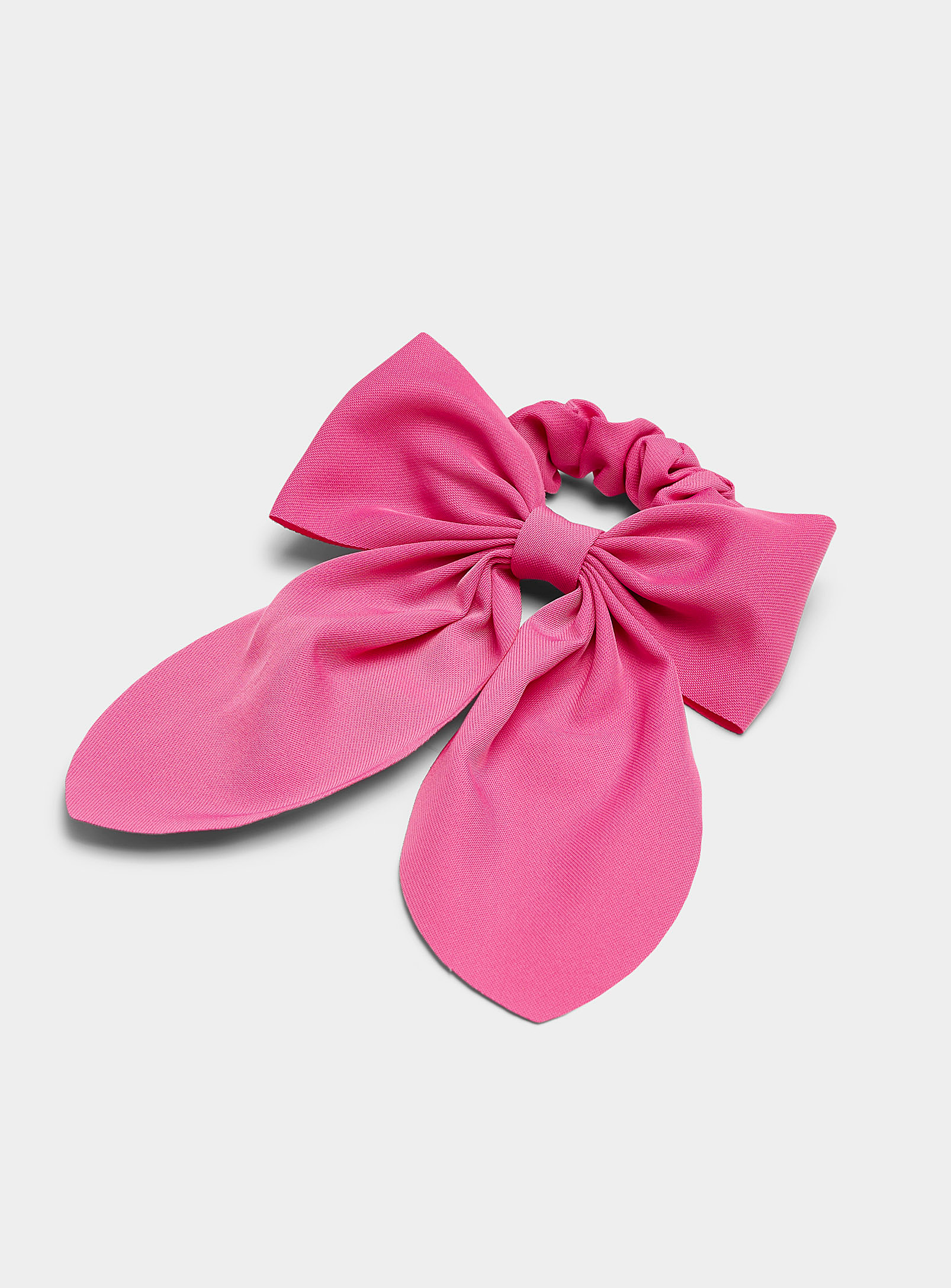 Simon's Large Bow Scrunchie In Pink
