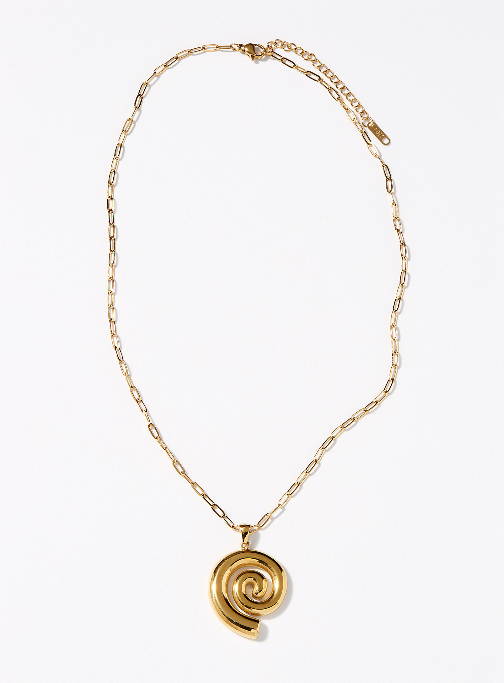Simons - Women's Golden spiral paperclip chain