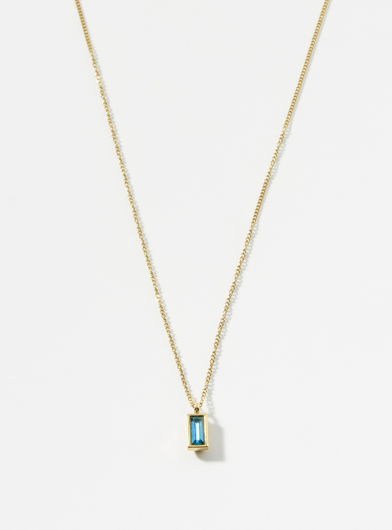 Simon's Rectangular-stone Chain In Navy/midnight Blue