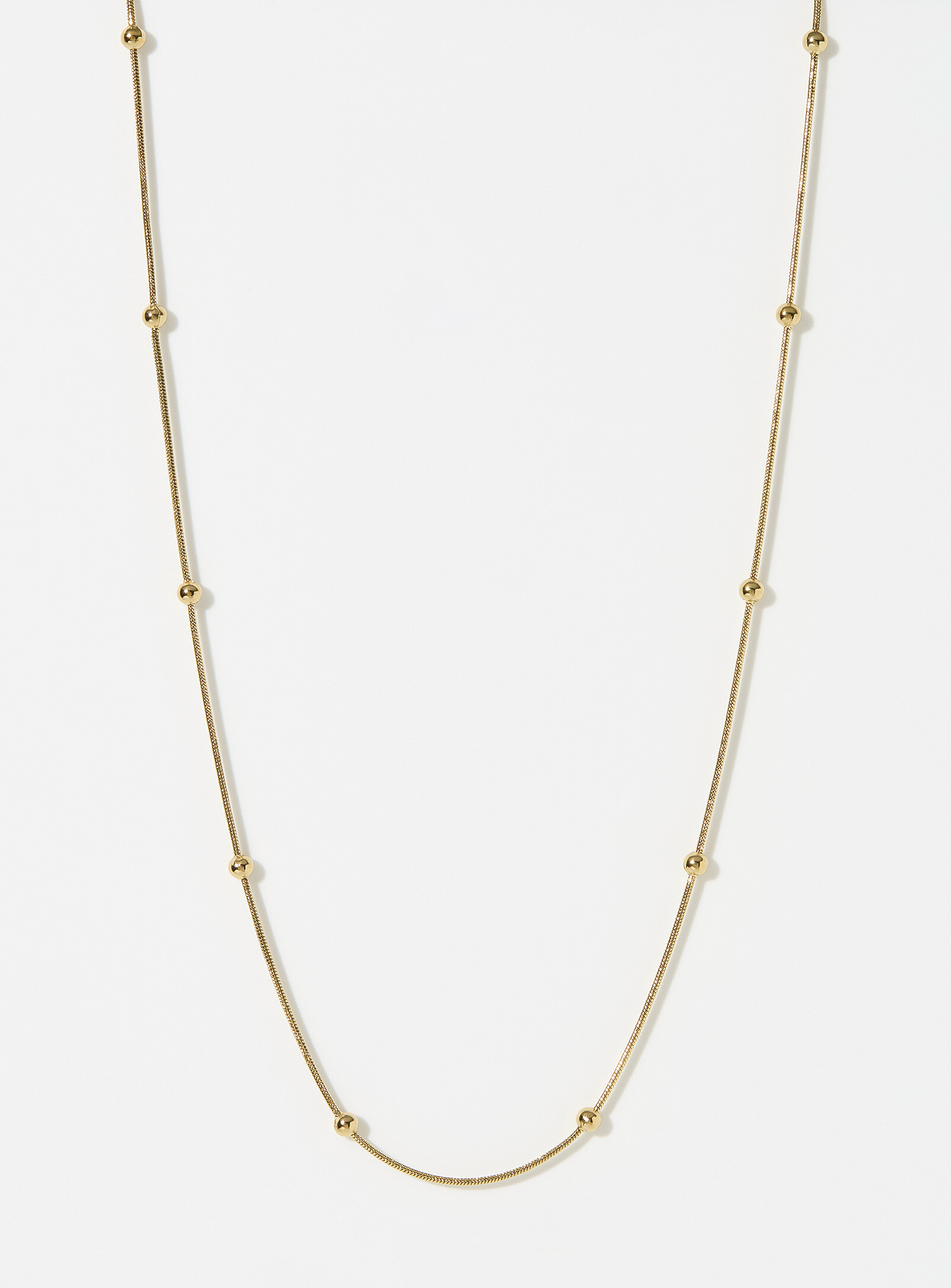 Simon's Small Metallic Bead Chain In Assorted