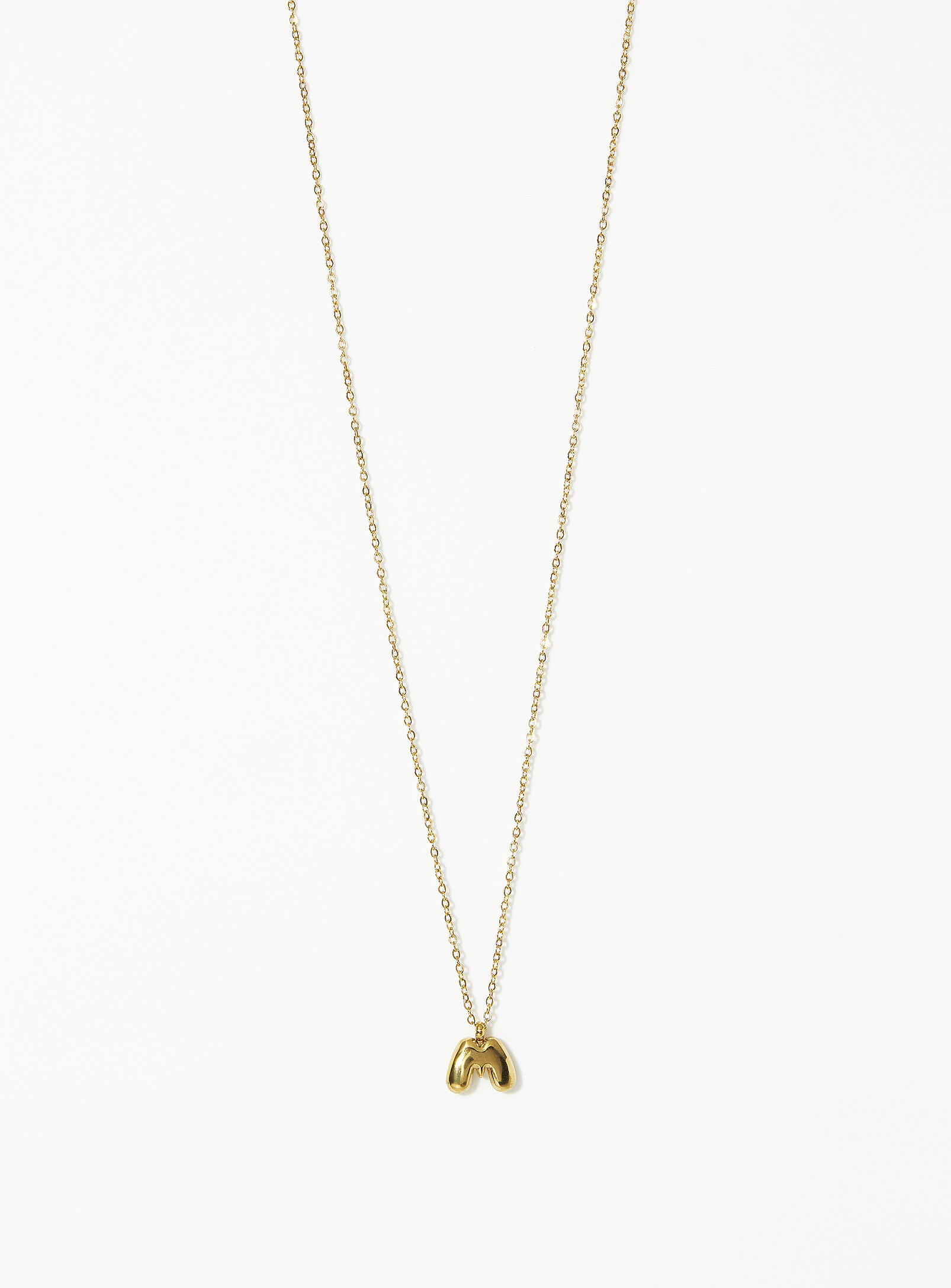 Simon's Domed Letter Chain In Light Grey