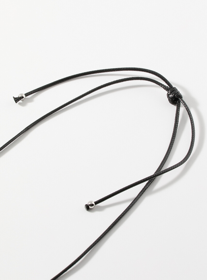 Flat metallic medallion rope necklace product image 3