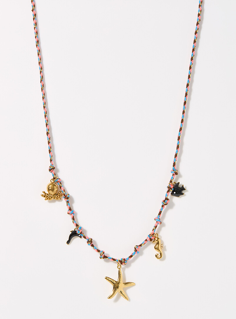 Sea Charm Cord Necklace