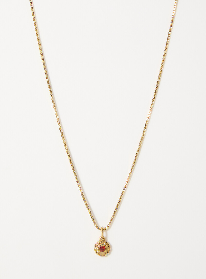 Birth month floral chain product image (primary)