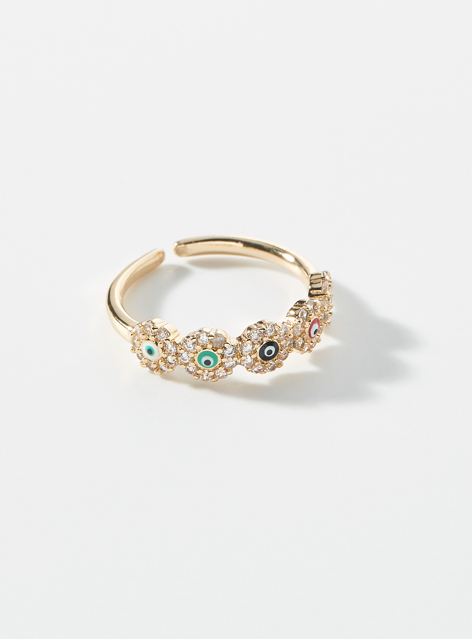 Simons - Women's Crystal flower ring