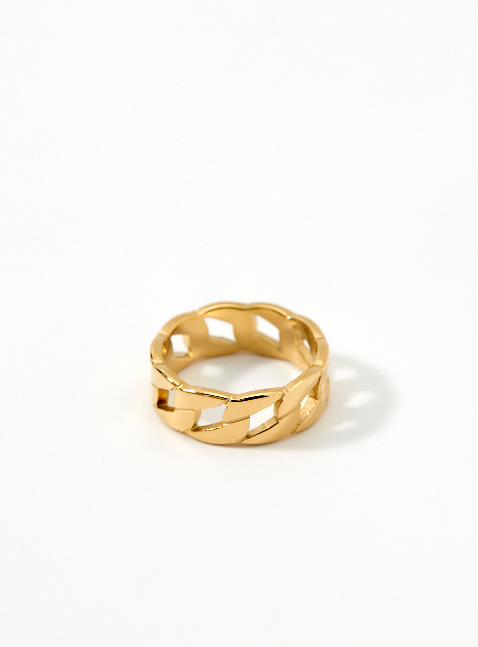 Simons - Women's Golden Cuban link ring