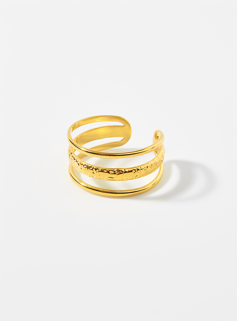 Hammered open ring product image (primary)