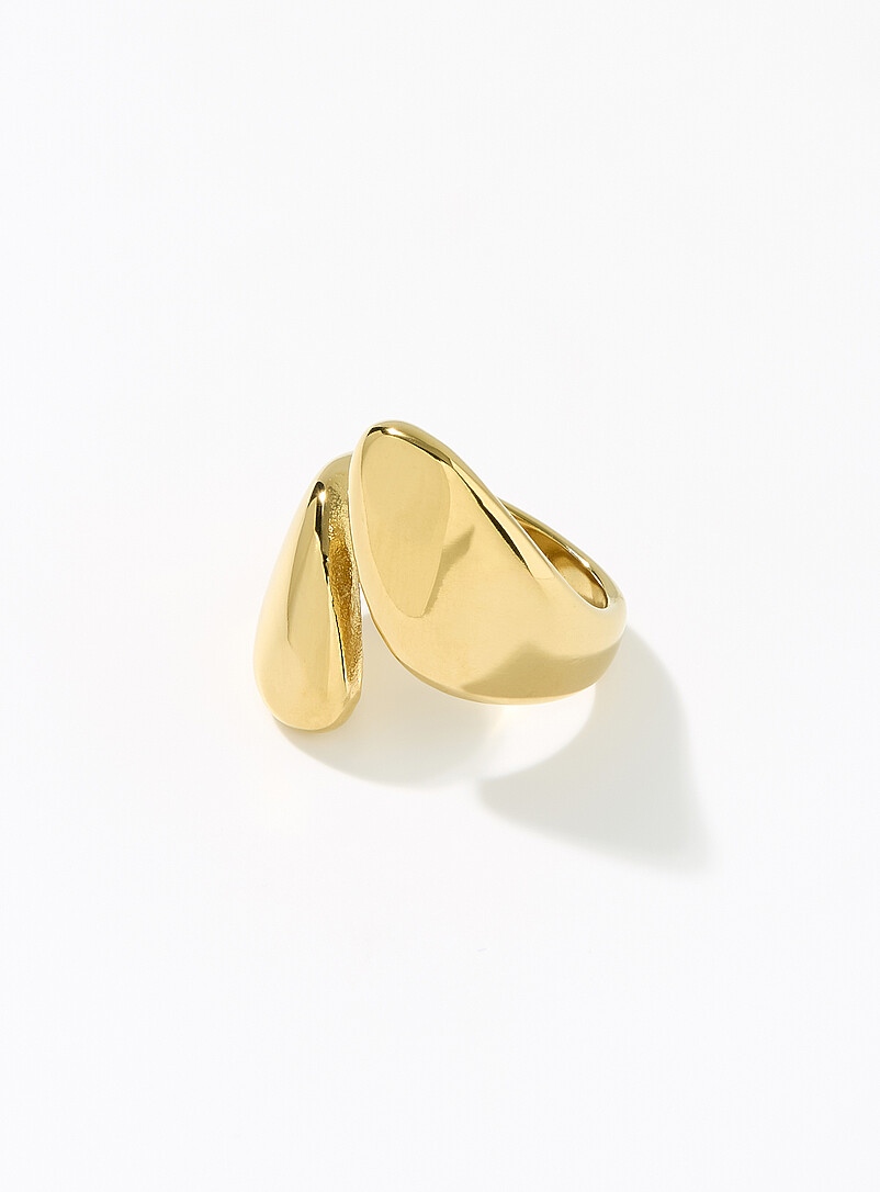 Golden open ring product image (primary)