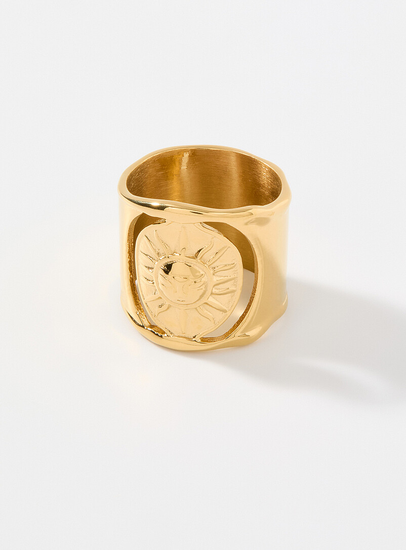 Embossed sun tube ring product image (primary)