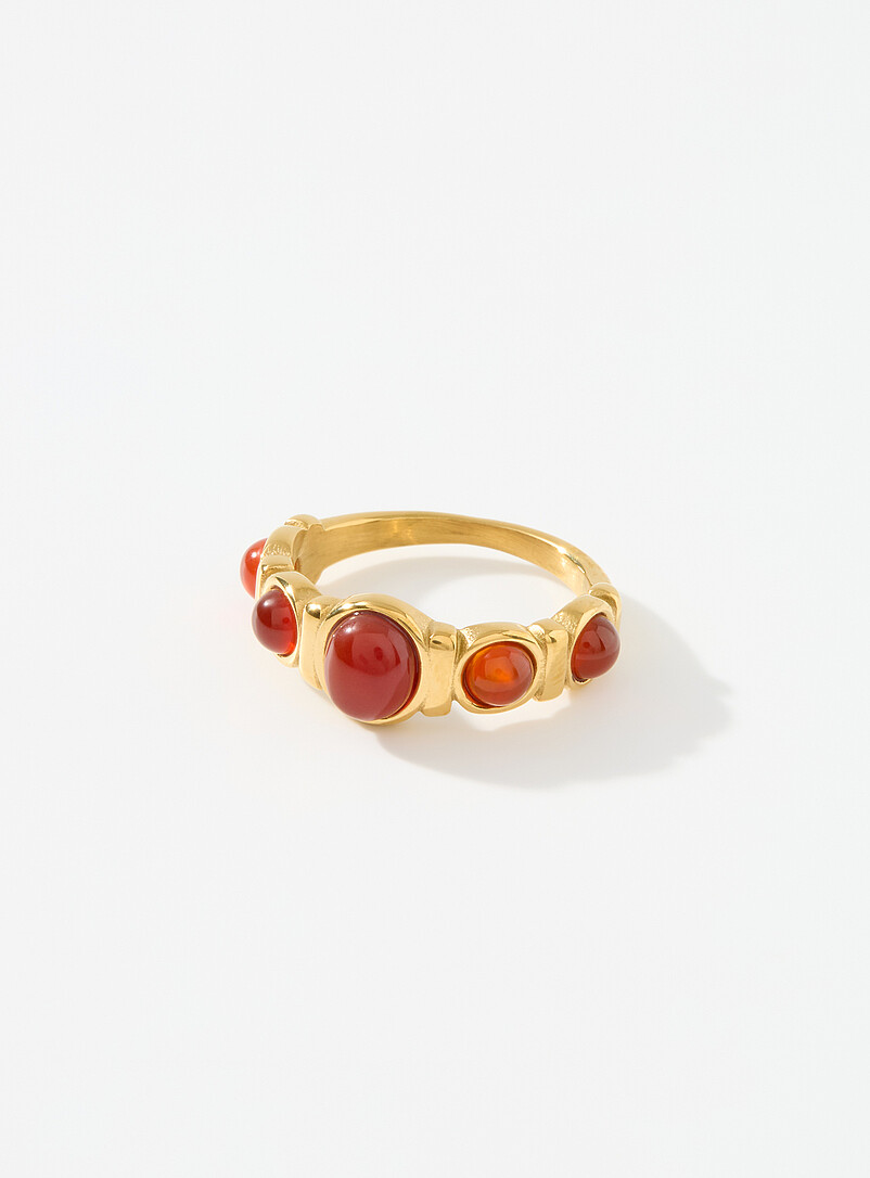 Natural-stone ring product image (primary)