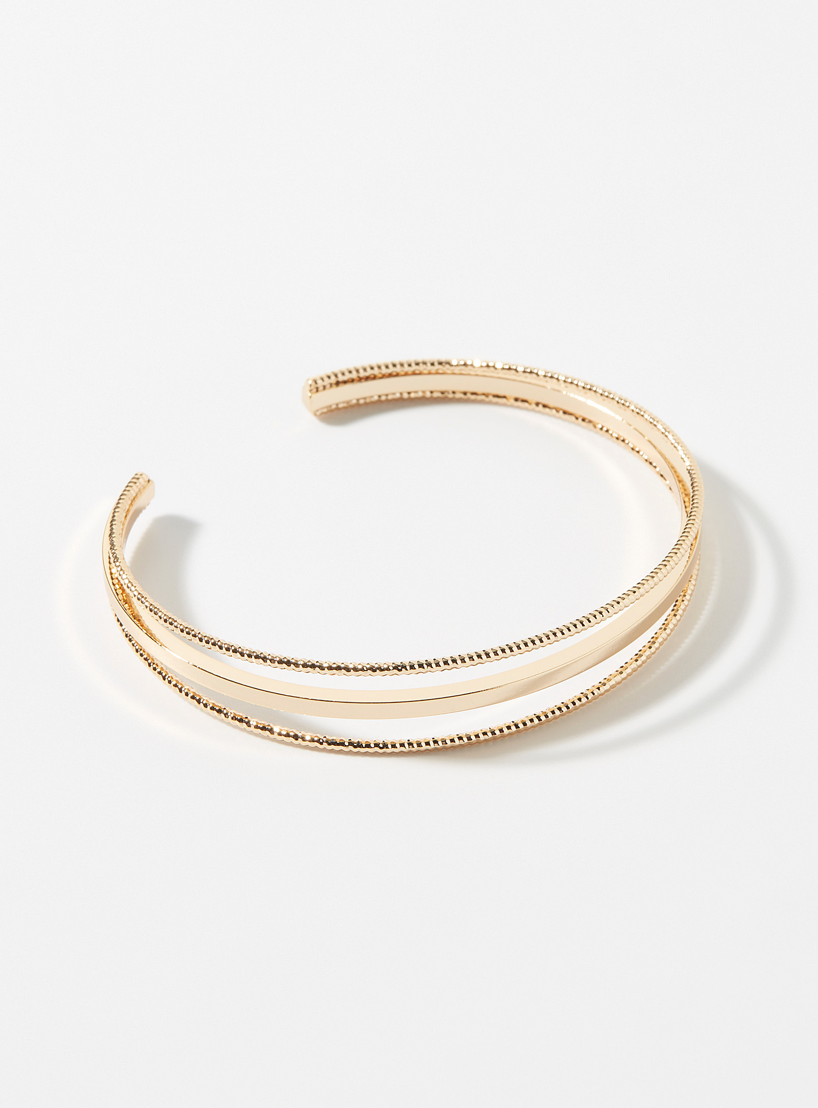 Simons - Women's Three-row cuff bracelet