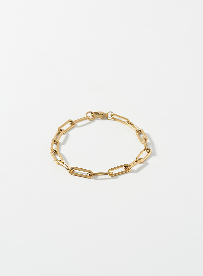 Golden Paperclip Bracelet
