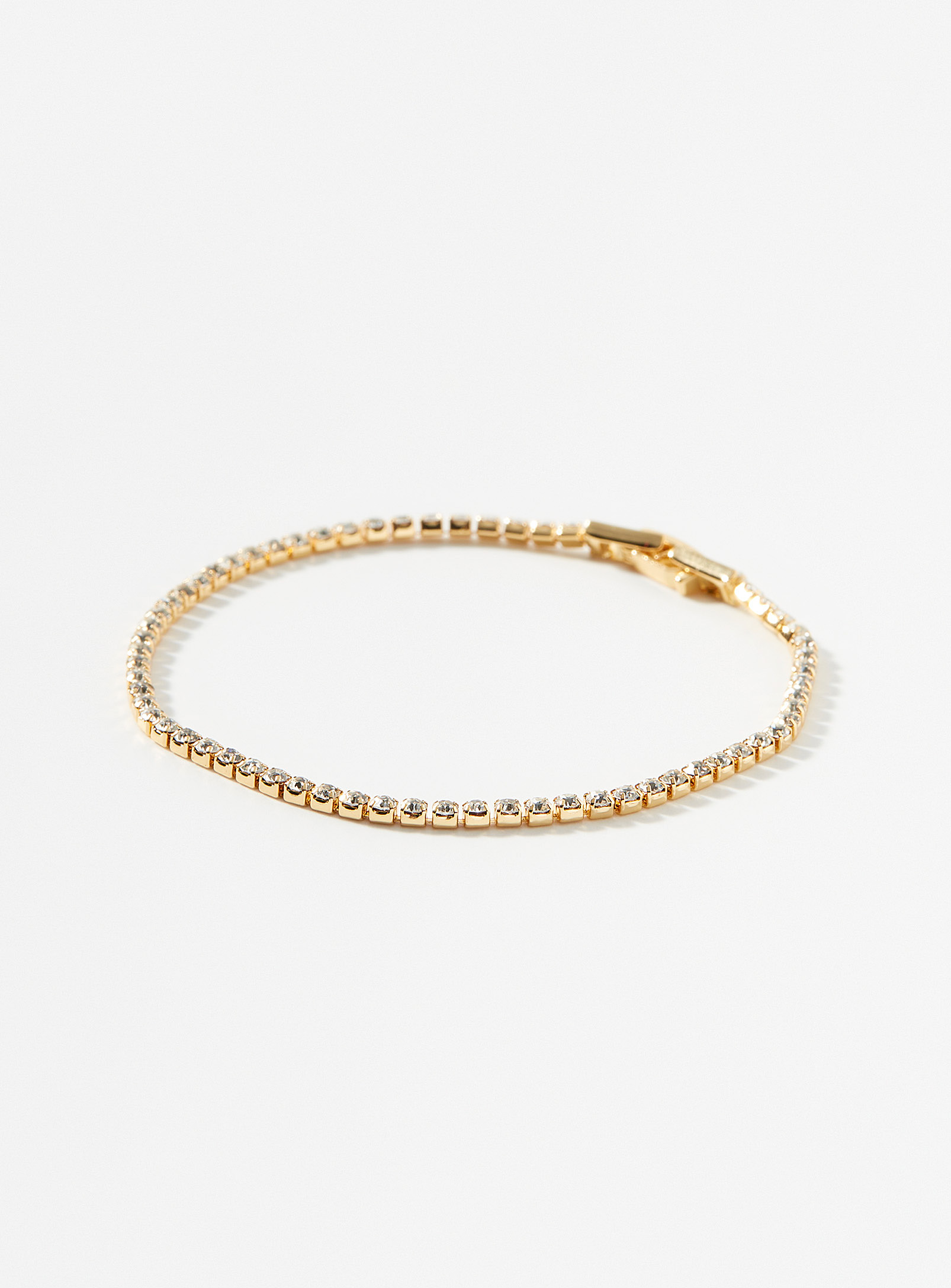 Simons - Women's Golden tennis bracelet