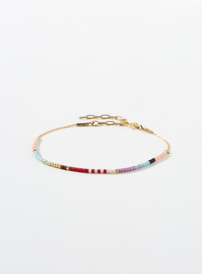 Small colourful bead bracelet product image (primary)
