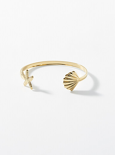 Le bracelet jonc ouvert tr&eacute;sors de la mer