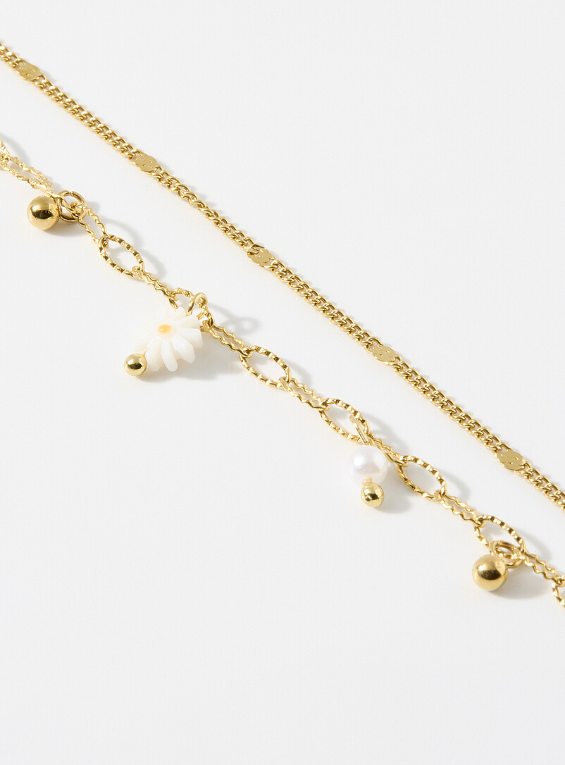 Daisy double-chain bracelet product image 2