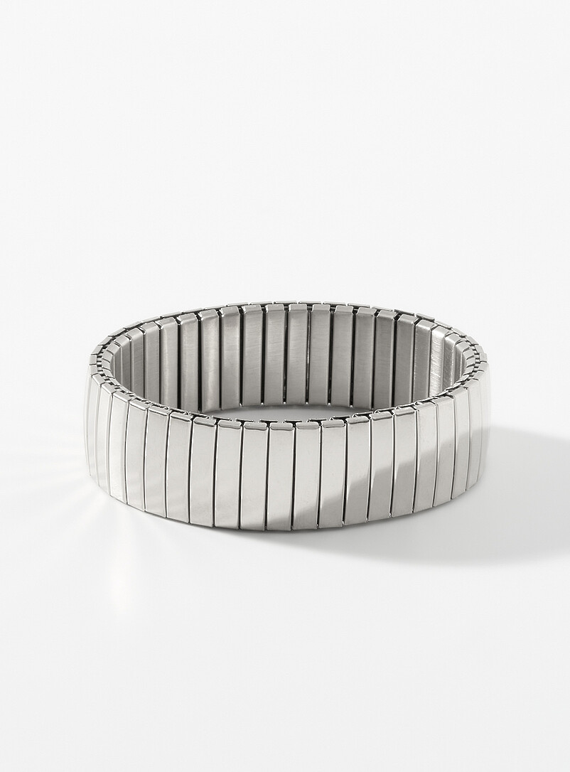 Wide watchband-style bracelet product image (primary)