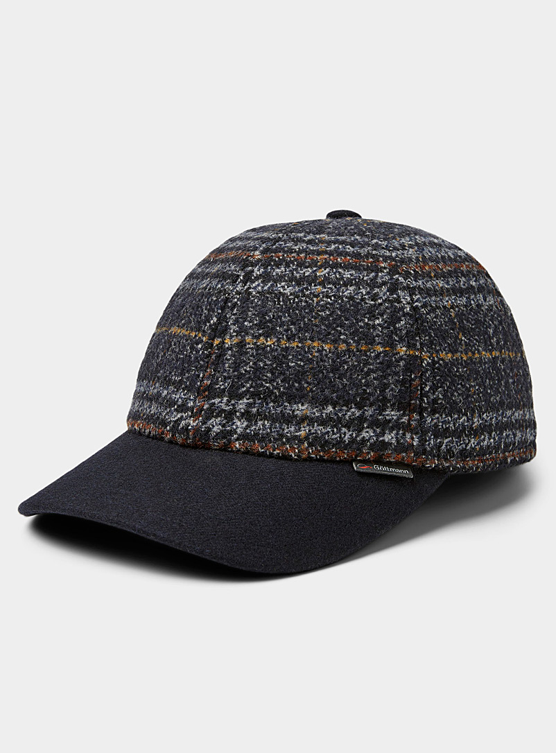Gottmann Patterned Black Polo check cap for men