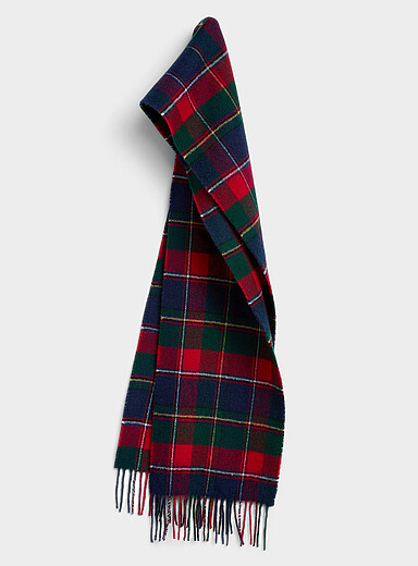 Black Stewart tartan scarf