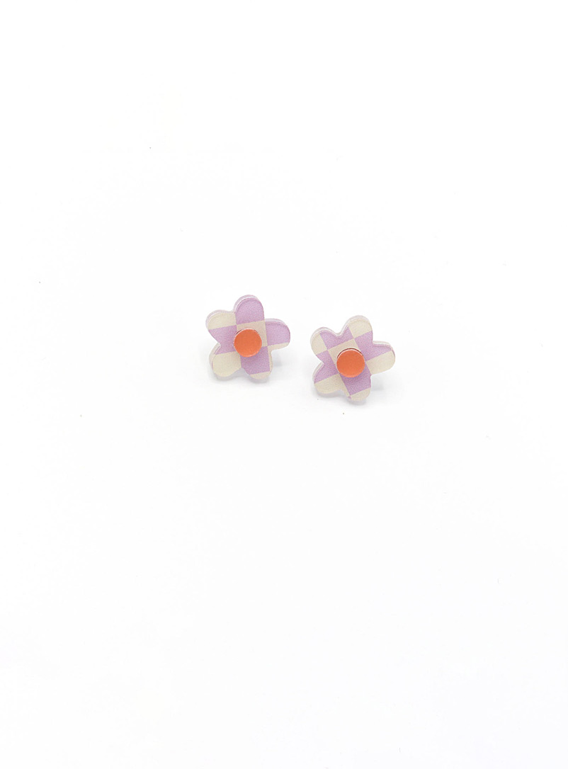 Dconstruct Lilacs Daisies earrings