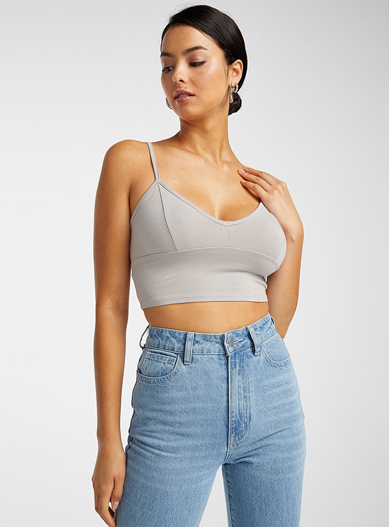 Icône Fawn Cropped V-neck cami for women