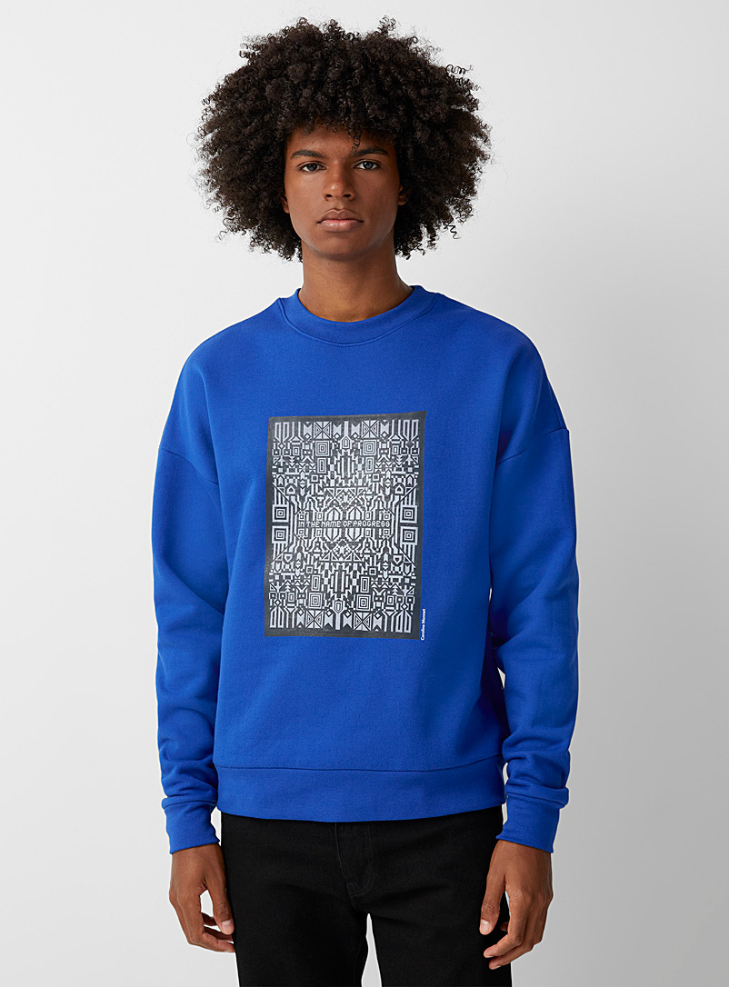 Le 31 Blue MAC sweatshirt Made in Canada for men