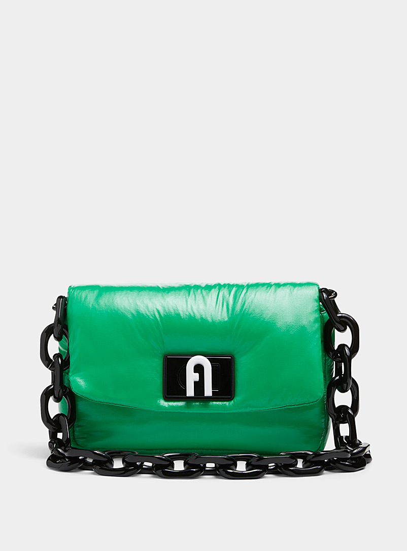 Furla Green 1927 Soft nylon mini bag for women