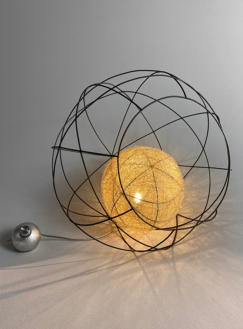 Umbra & Lux Yellow  Orb table lamp