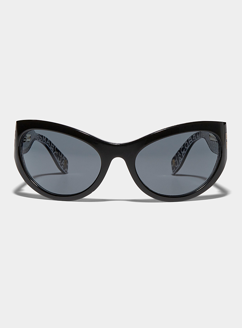 Marc Jacobs Black Rounded visor sunglasses for women