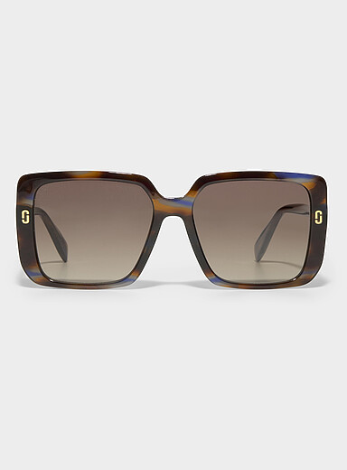 Lunettes De Soleil Vintage Emilio Pucci Vivara - Forme Carrée Oversize, Années 60, Verres Noirs En Verre