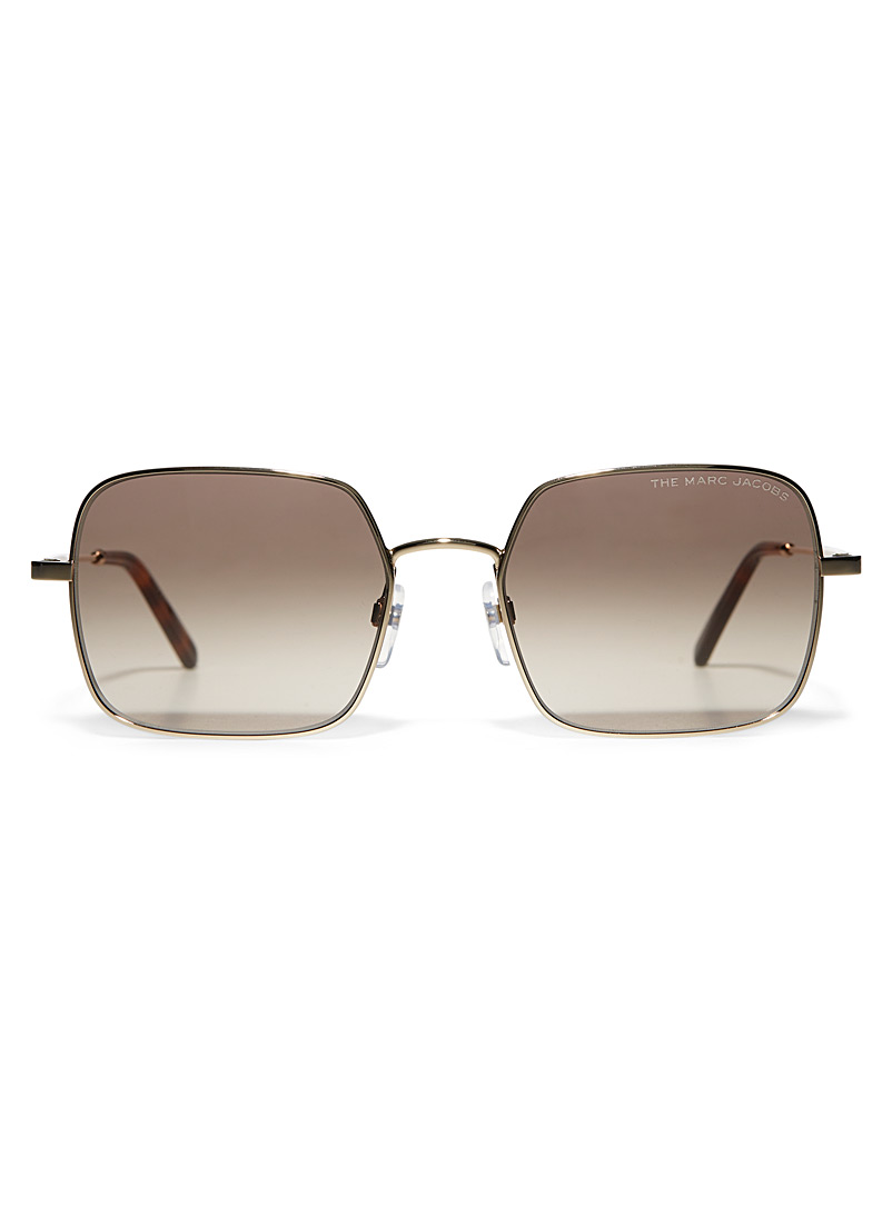 Marc Jacobs: Les lunettes de soleil carrées écailles de tortue Assorti pour femme