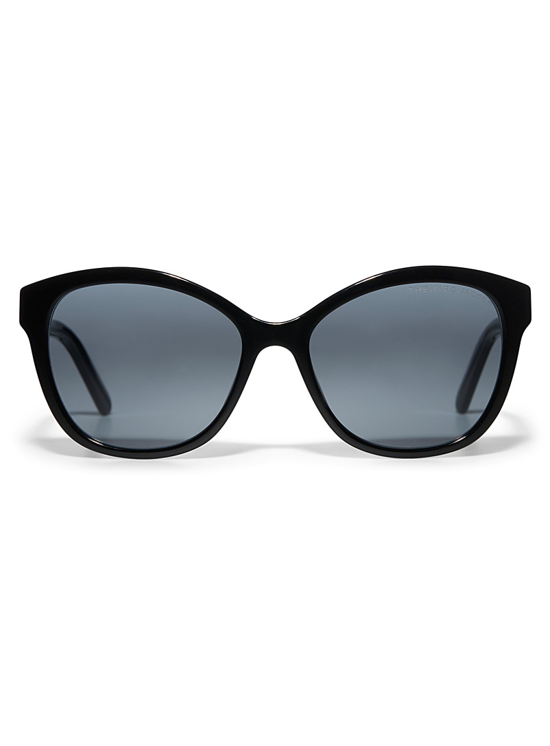 The Marc Jacobs: Les lunettes de soleil rondes écailles Noir pour femme