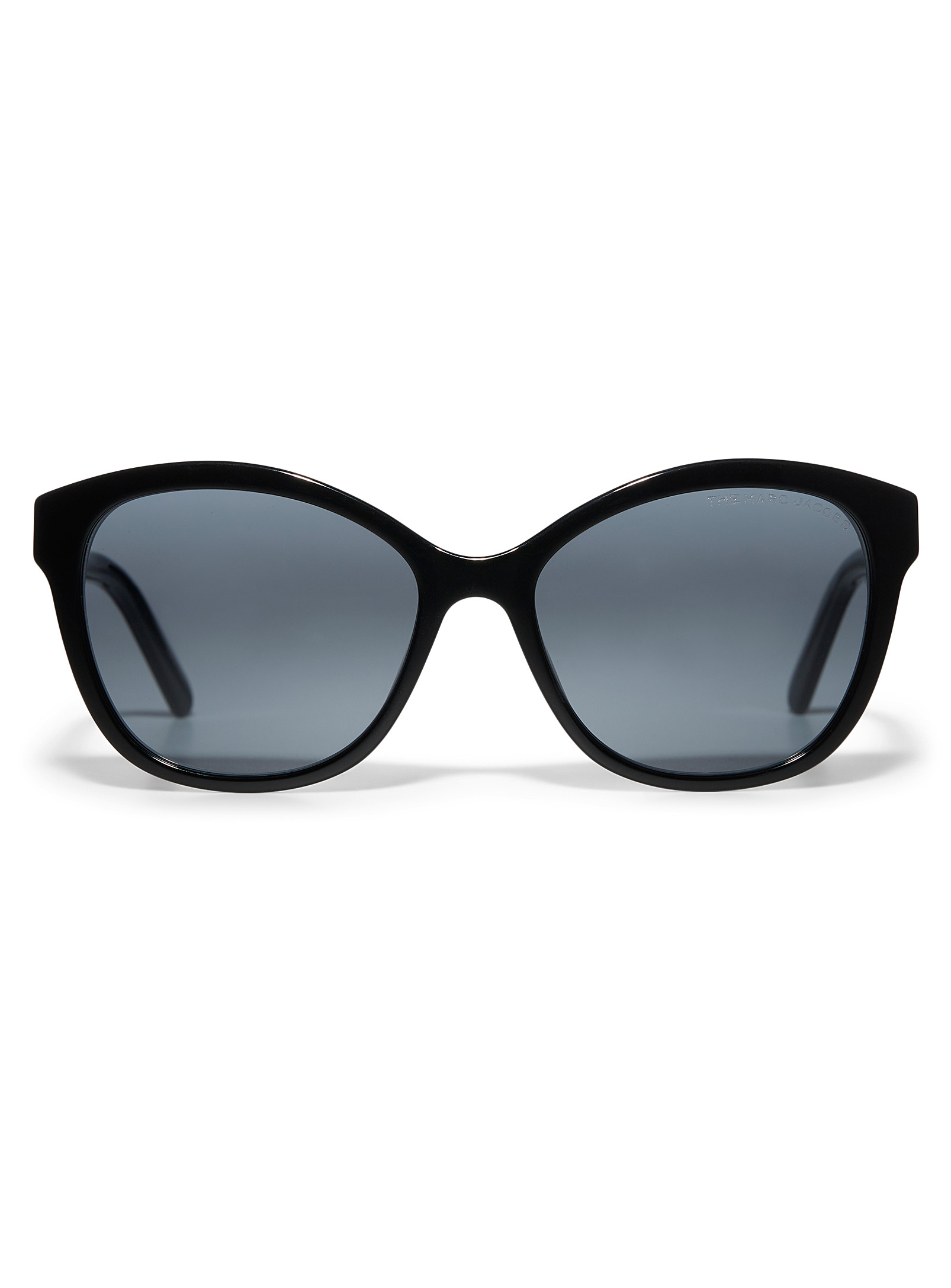 Marc Jacobs Round Tortoiseshell Sunglasses In Black