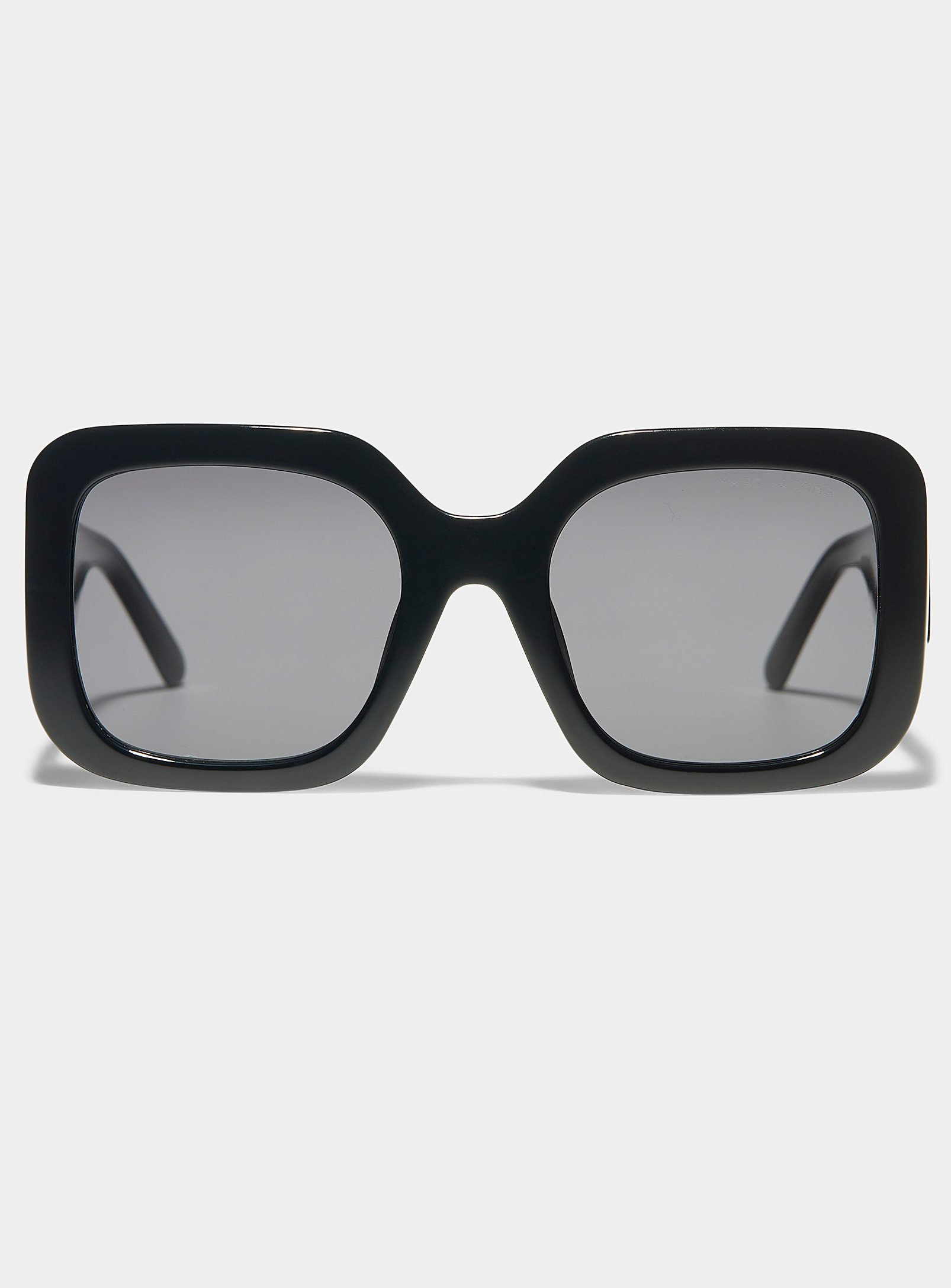Marc Jacobs Shiny Black Large Square Sunglasses