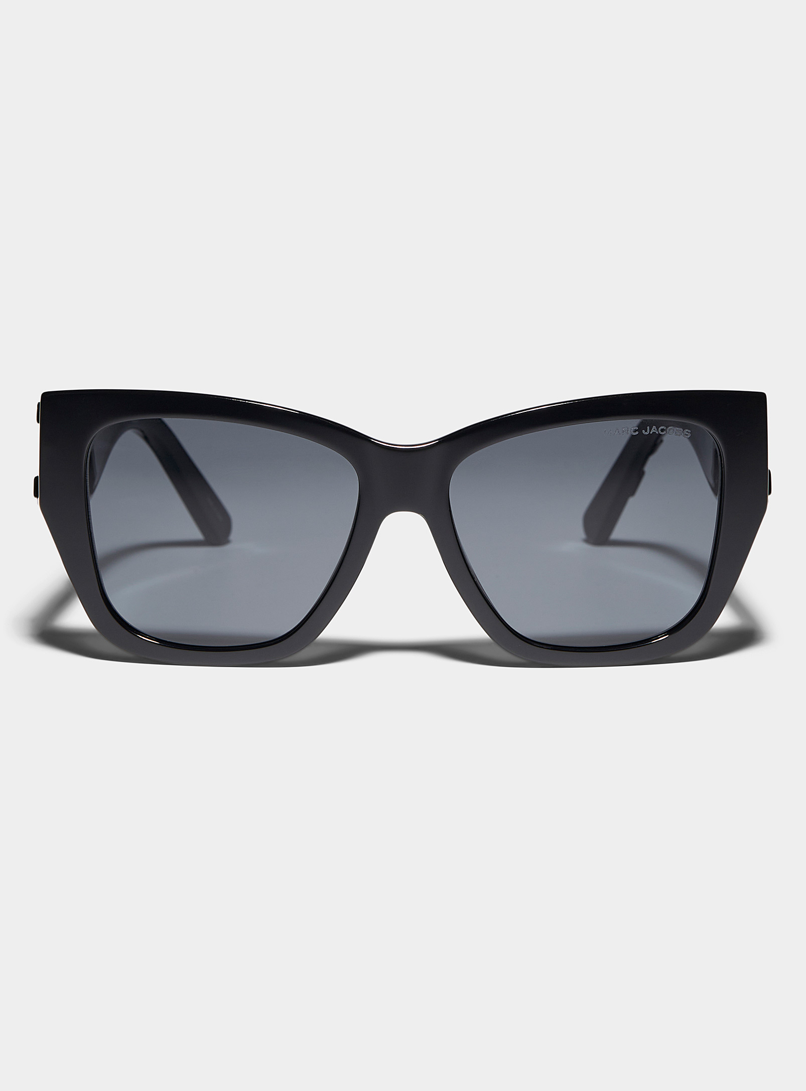 Marc Jacobs Designer Temple Square Sunglasses In Black