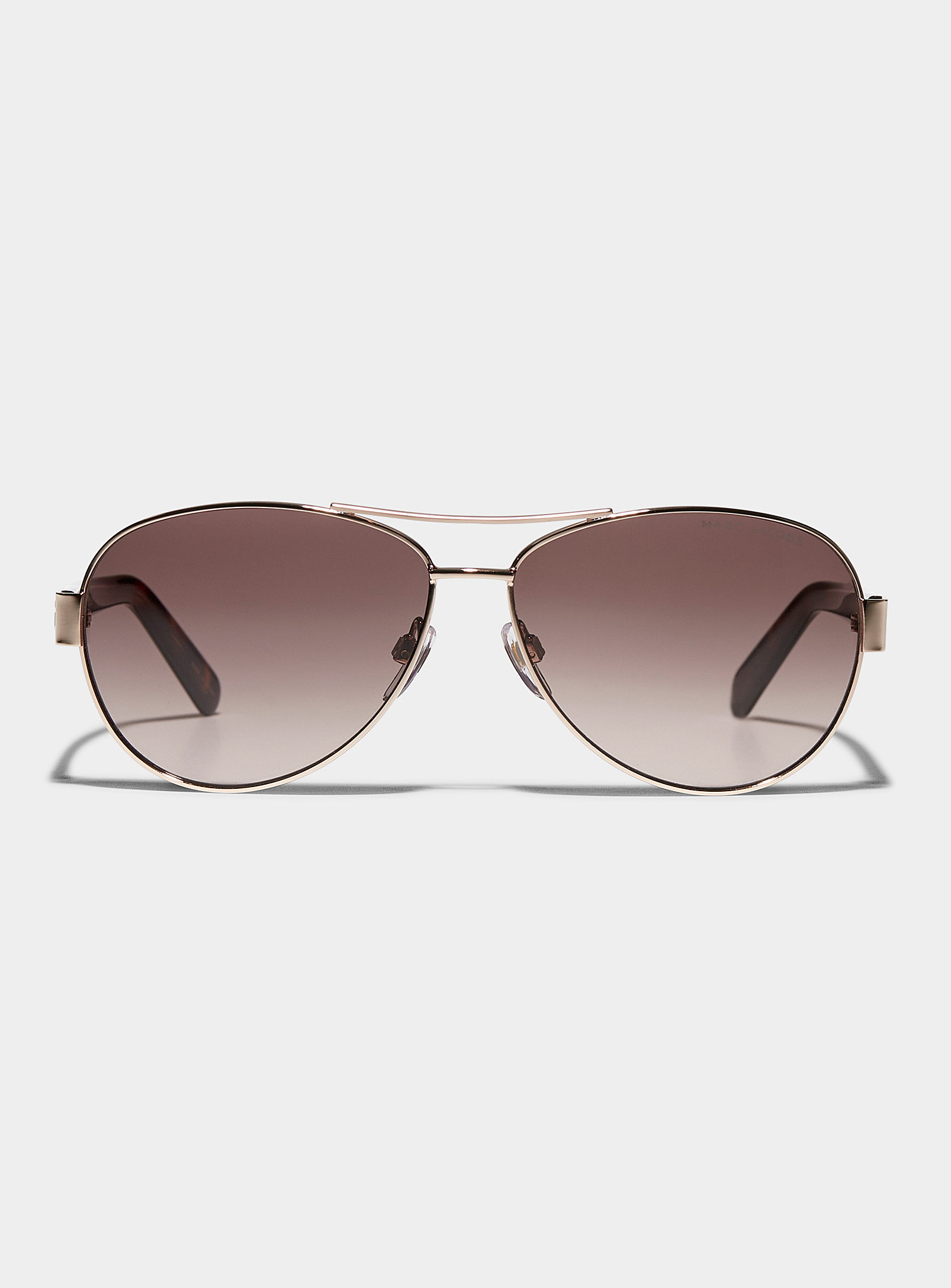 Marc Jacobs - Les lunettes de soleil aviateur branches mouchetées